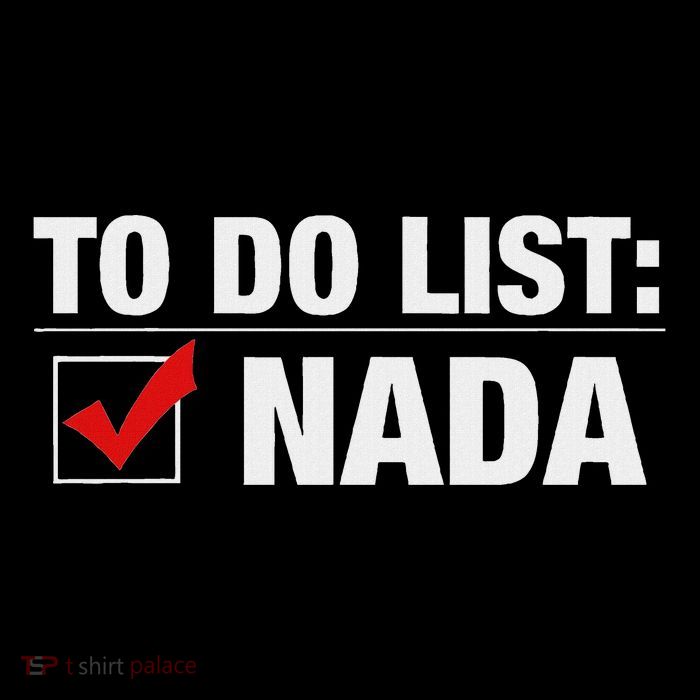 To Do List Nada Funny Performance Shirt