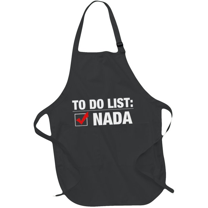 To Do List Nada Funny Apron