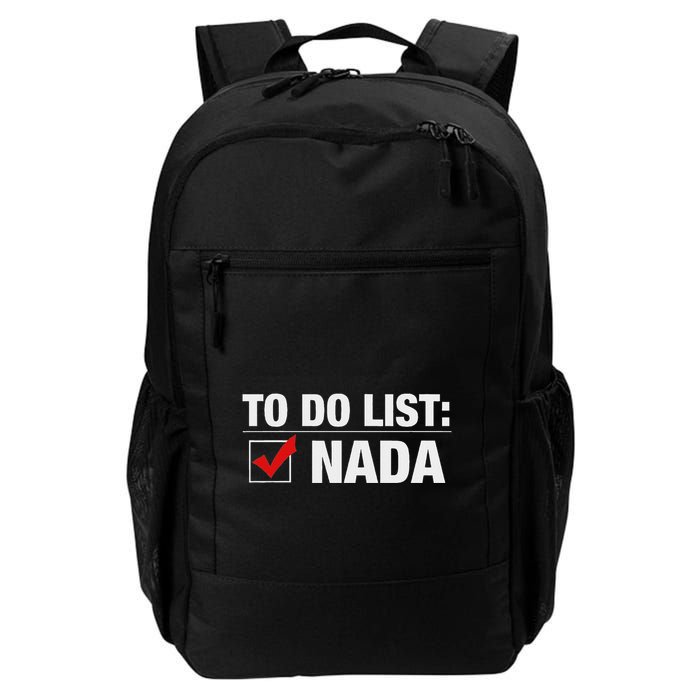 To Do List Nada Funny Backpack