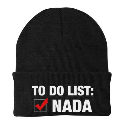 To Do List Nada Funny Beanie