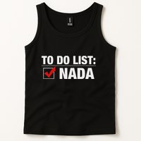 To Do List Nada Funny Tank Top