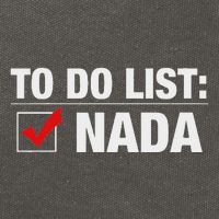 To Do List Nada Funny Cotton Canvas Backpack