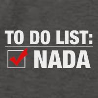 To Do List Nada Funny Vector Backpack