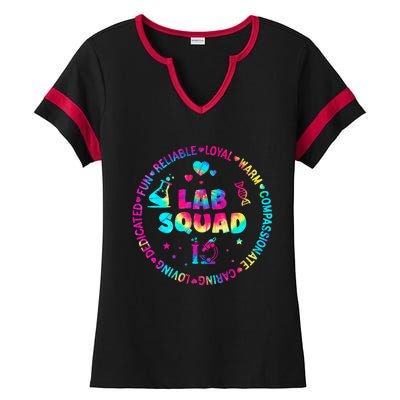 Tie Dye Lab Week Lab Squad Lab Tech Laboratory Assistant Ladies Halftime Notch Neck Tee