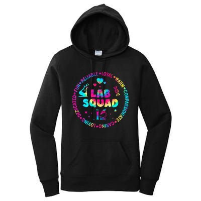 Tie Dye Lab Week Lab Squad Lab Tech Laboratory Assistant Women's Pullover Hoodie