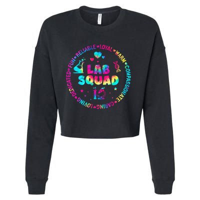 Tie Dye Lab Week Lab Squad Lab Tech Laboratory Assistant Cropped Pullover Crew