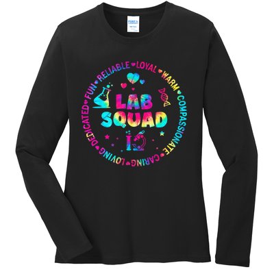 Tie Dye Lab Week Lab Squad Lab Tech Laboratory Assistant Ladies Long Sleeve Shirt