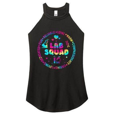 Tie Dye Lab Week Lab Squad Lab Tech Laboratory Assistant Women's Perfect Tri Rocker Tank