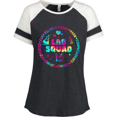 Tie Dye Lab Week Lab Squad Lab Tech Laboratory Assistant Enza Ladies Jersey Colorblock Tee