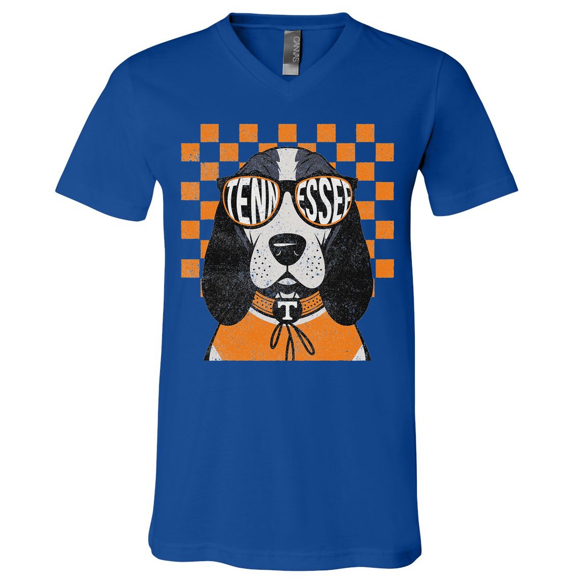 Tennessee Dog Lovers Coonhound V-Neck T-Shirt