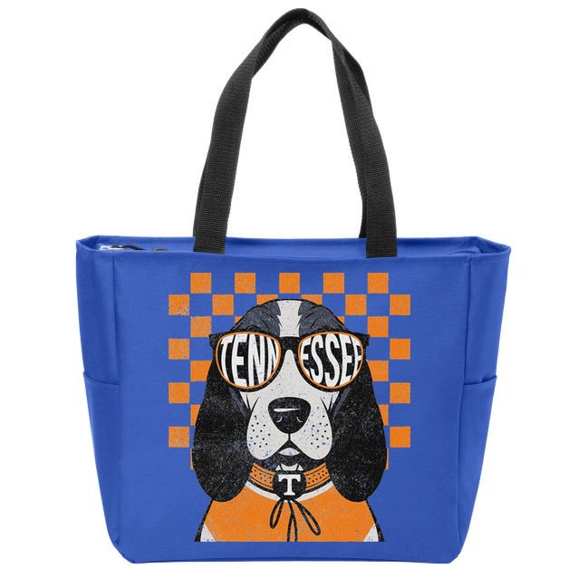 Tennessee Dog Lovers Coonhound Zip Tote Bag