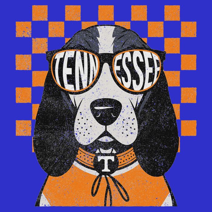 Tennessee Dog Lovers Coonhound Zip Tote Bag