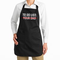 To Do List Your Dad Matching With To Do List Your Mom Full-Length Apron With Pockets