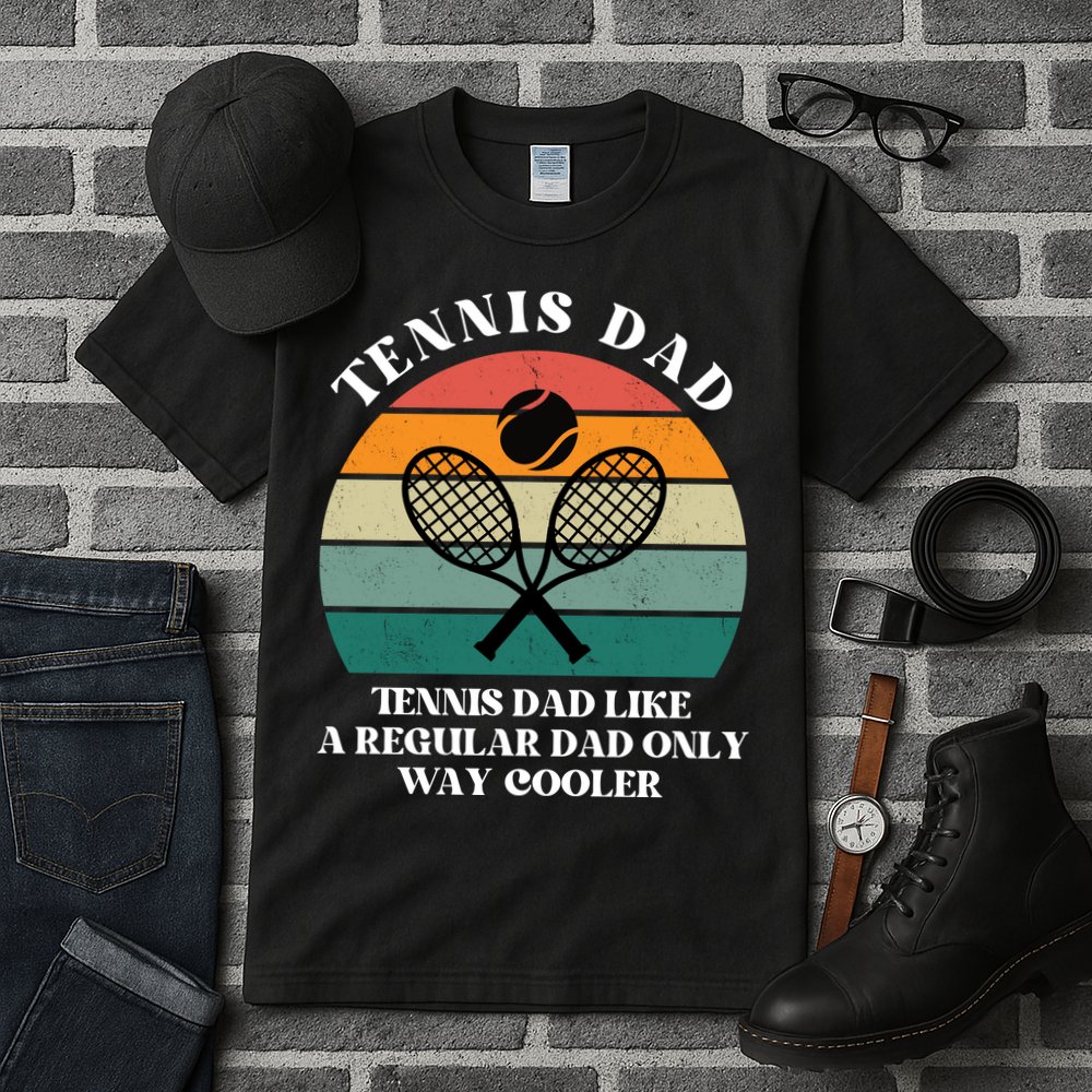 Tennis Dad Like A Regular Dad Only Way Cooler Tall T-Shirt