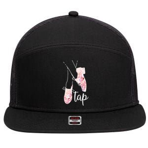 Tap Dance Lover Tap Dancer Dancing Teacher 7 Panel Mesh Trucker Snapback Hat