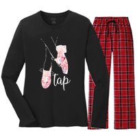 Tap Dance Lover Tap Dancer Dancing Teacher Women's Long Sleeve Flannel Pajama Set 