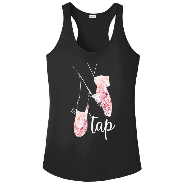 Tap Dance Lover Tap Dancer Dancing Teacher Ladies PosiCharge Competitor Racerback Tank