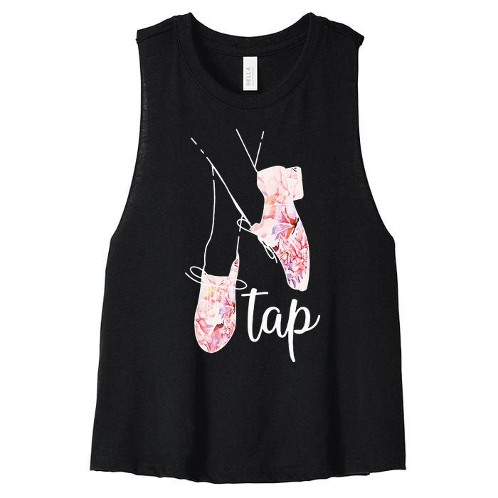 Tap Dance Lover Tap Dancer Dancing Teacher Women's Racerback Cropped Tank