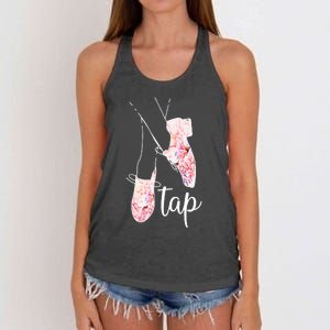 Tap Dance Lover Tap Dancer Dancing Teacher Women's Knotted Racerback Tank