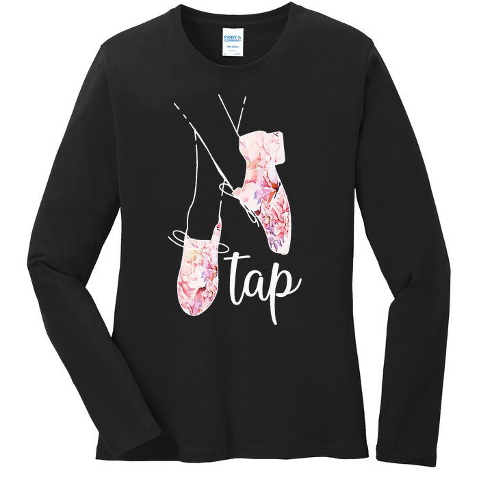 Tap Dance Lover Tap Dancer Dancing Teacher Ladies Long Sleeve Shirt