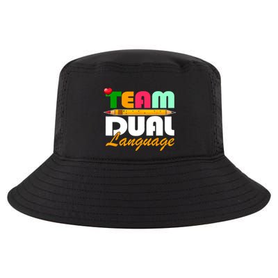 Team Dual Language Teachers Back To School Squad Cool Comfort Performance Bucket Hat