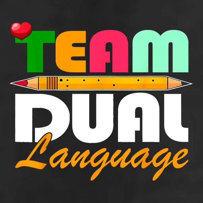 Team Dual Language Teachers Back To School Squad Adult Drive Performance Visor