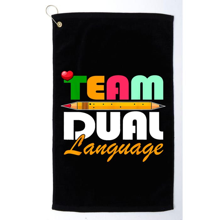 Team Dual Language Teachers Back To School Squad Golf Towel