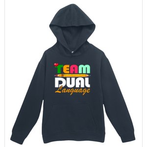 Team Dual Language Teachers Back To School Squad Urban Pullover Hoodie