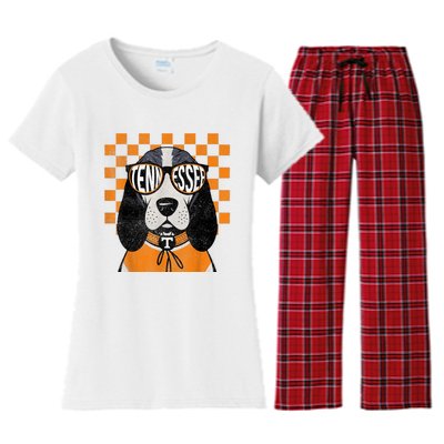 Tennessee Dog Lovers Coonhound Women's Flannel Pajama Set