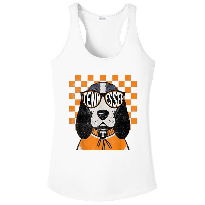 Tennessee Dog Lovers Coonhound Ladies PosiCharge Competitor Racerback Tank