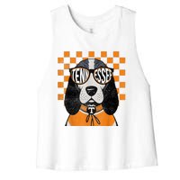 Tennessee Dog Lovers Coonhound Women's Racerback Cropped Tank