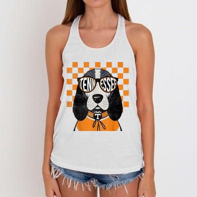 Tennessee Dog Lovers Coonhound Women's Knotted Racerback Tank