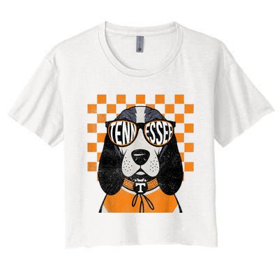 Tennessee Dog Lovers Coonhound Women's Crop Top Tee