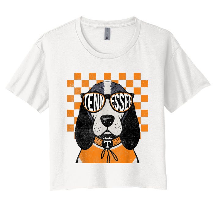 Tennessee Dog Lovers Coonhound Women's Crop Top Tee