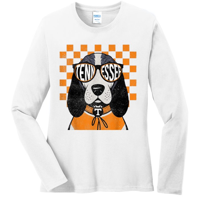 Tennessee Dog Lovers Coonhound Ladies Long Sleeve Shirt