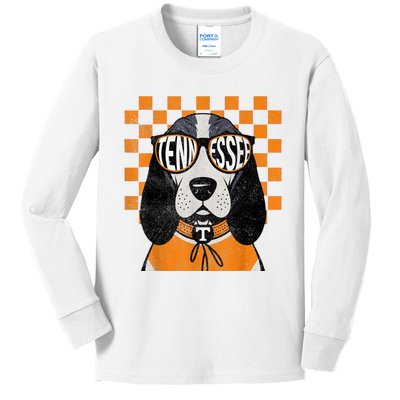 Tennessee Dog Lovers Coonhound Kids Long Sleeve Shirt