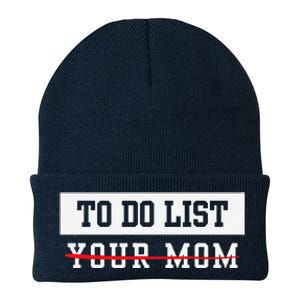 To Do List Your Mom Sarcastic To Do List Meme MotherS Day Knit Cap Winter Beanie