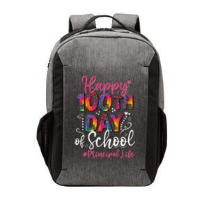 Tie Dye Leopard Happy 100th Day Of School Principal Life Gift Vector Backpack