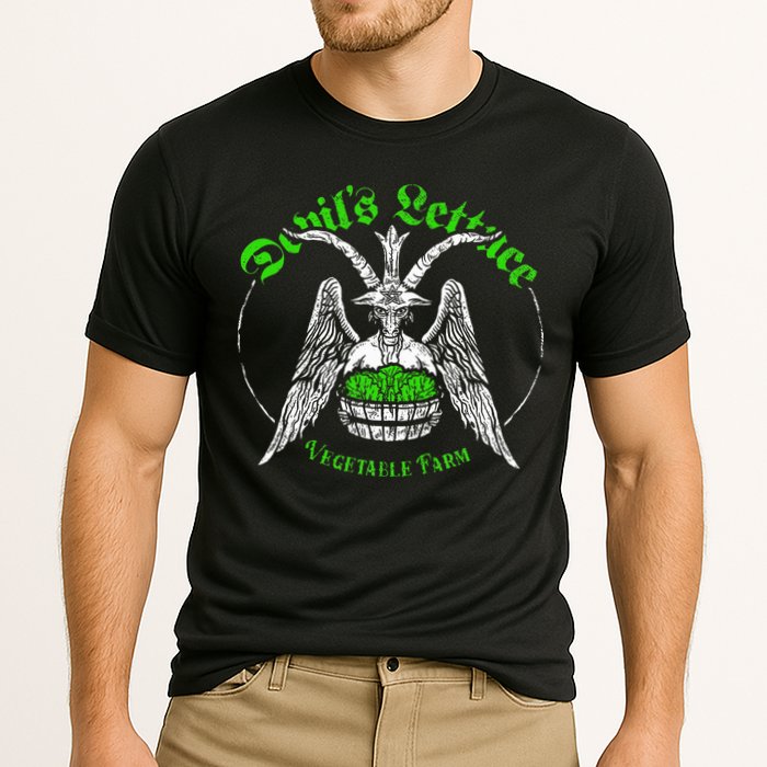The Devils Lettuce Vegetable Farm Dank Meme Funny Cooling Performance Crew T-Shirt