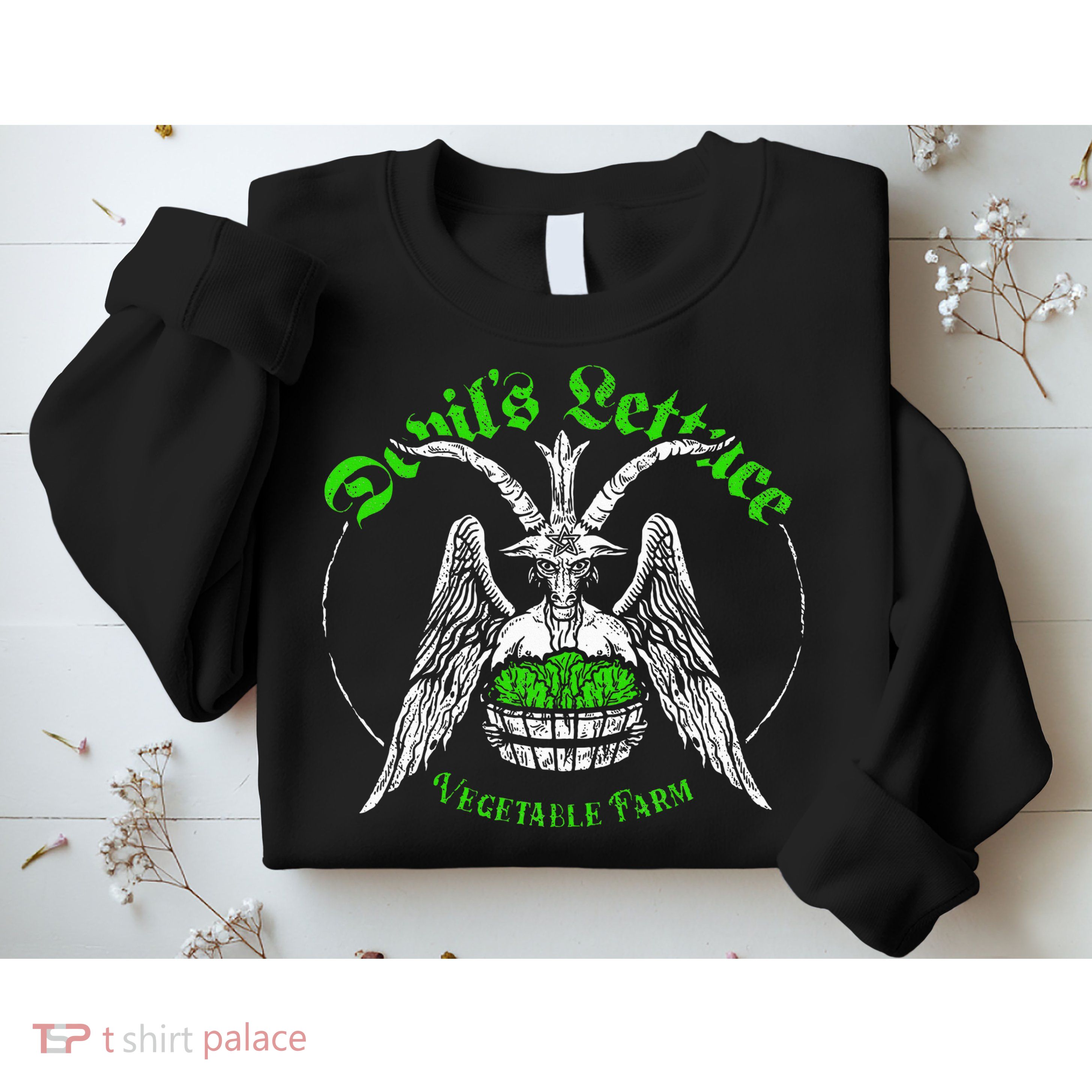 The Devils Lettuce Vegetable Farm Dank Meme Funny Sweatshirt