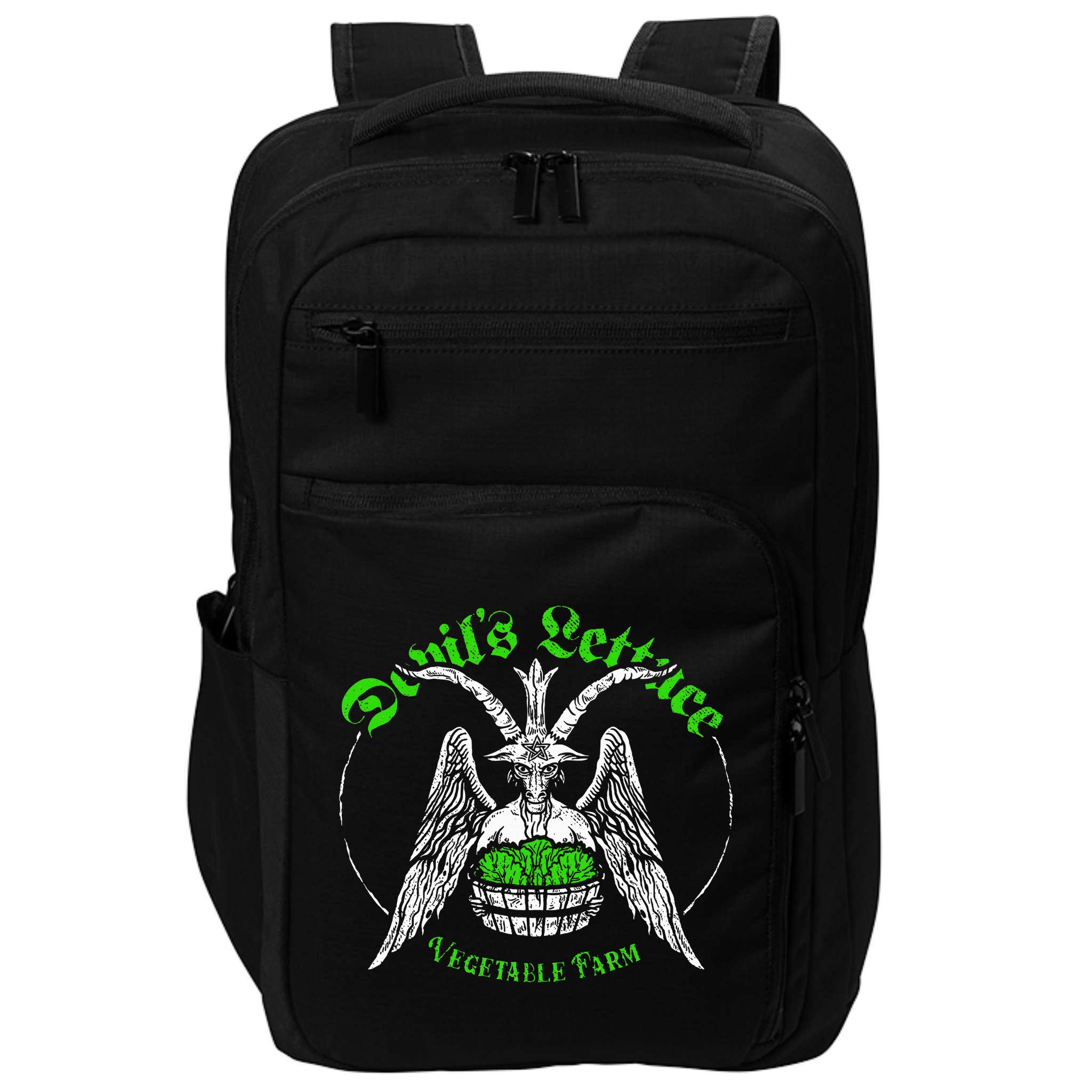 The Devils Lettuce Vegetable Farm Dank Meme Funny Impact Tech Backpack