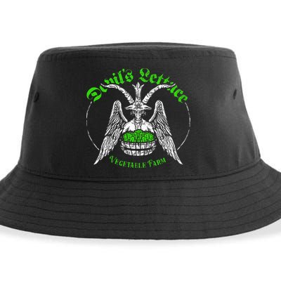 The Devils Lettuce Vegetable Farm Dank Meme Funny Sustainable Bucket Hat