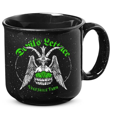The Devils Lettuce Vegetable Farm Dank Meme Funny 15oz Campfire Ceramic Mug