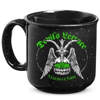 The Devils Lettuce Vegetable Farm Dank Meme Funny 15oz Campfire Ceramic Mug