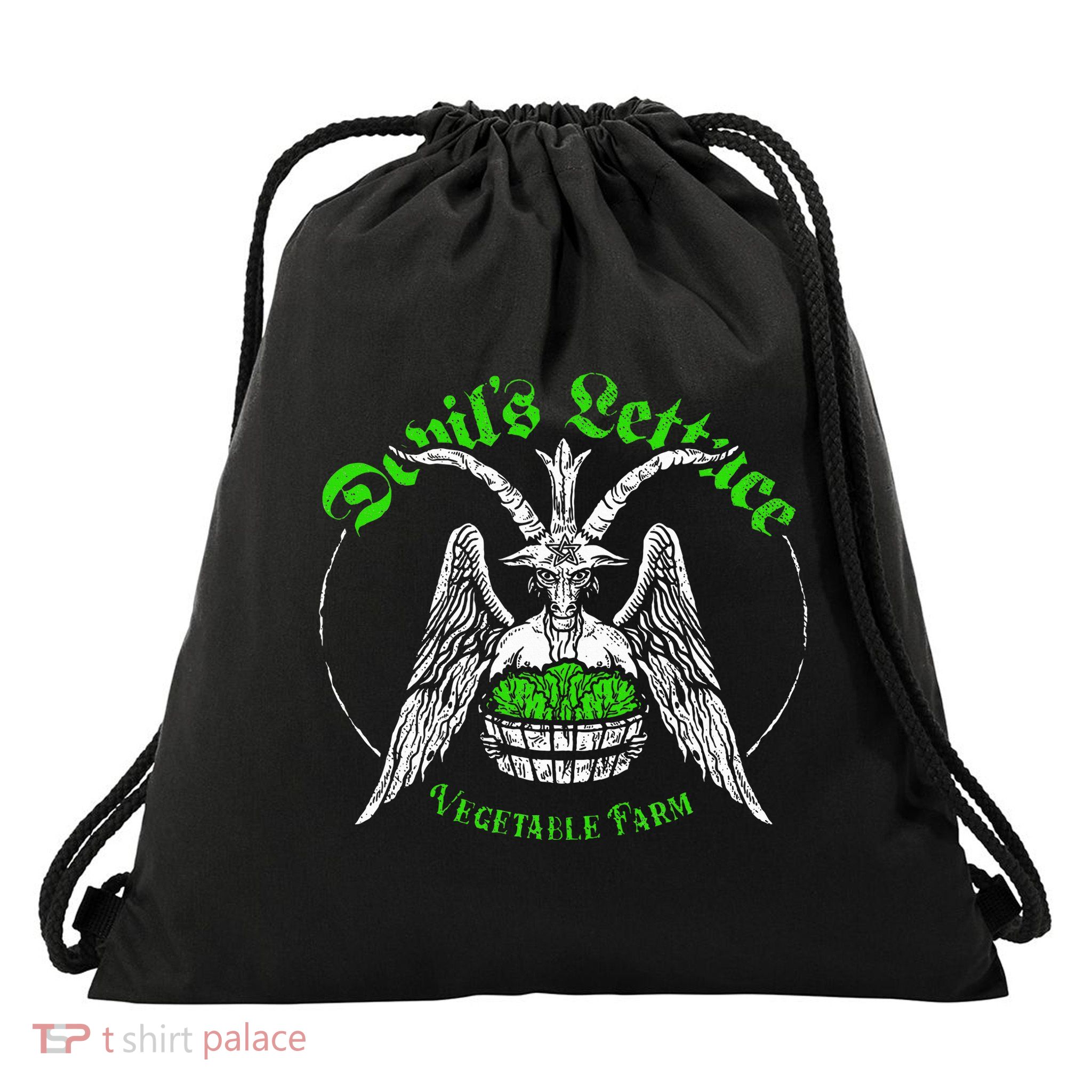 The Devils Lettuce Vegetable Farm Dank Meme Funny Drawstring Bag