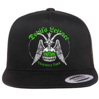 The Devils Lettuce Vegetable Farm Dank Meme Funny Flat Bill Trucker Hat