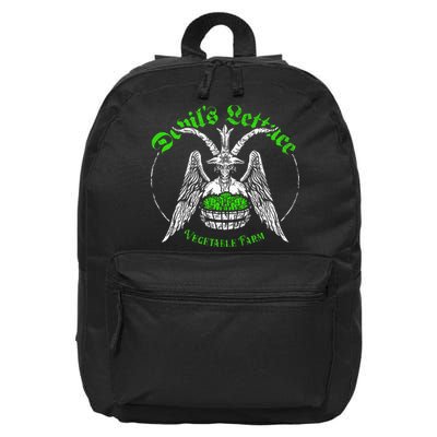 The Devils Lettuce Vegetable Farm Dank Meme Funny 16 in Basic Backpack