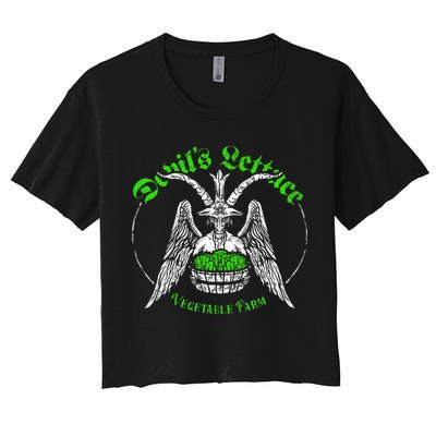 The Devils Lettuce Vegetable Farm Dank Meme Funny Crop Top