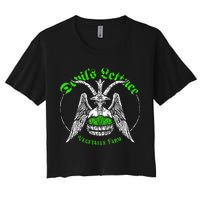 The Devils Lettuce Vegetable Farm Dank Meme Funny Crop Top