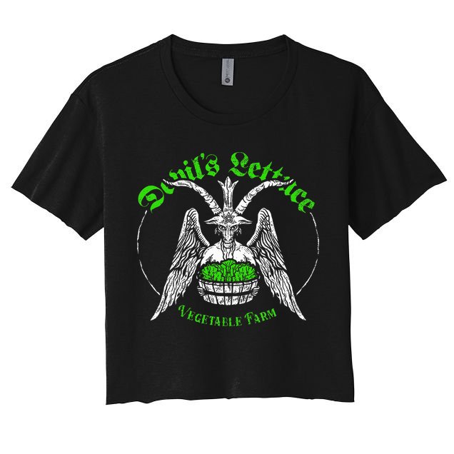 The Devils Lettuce Vegetable Farm Dank Meme Funny Crop Top
